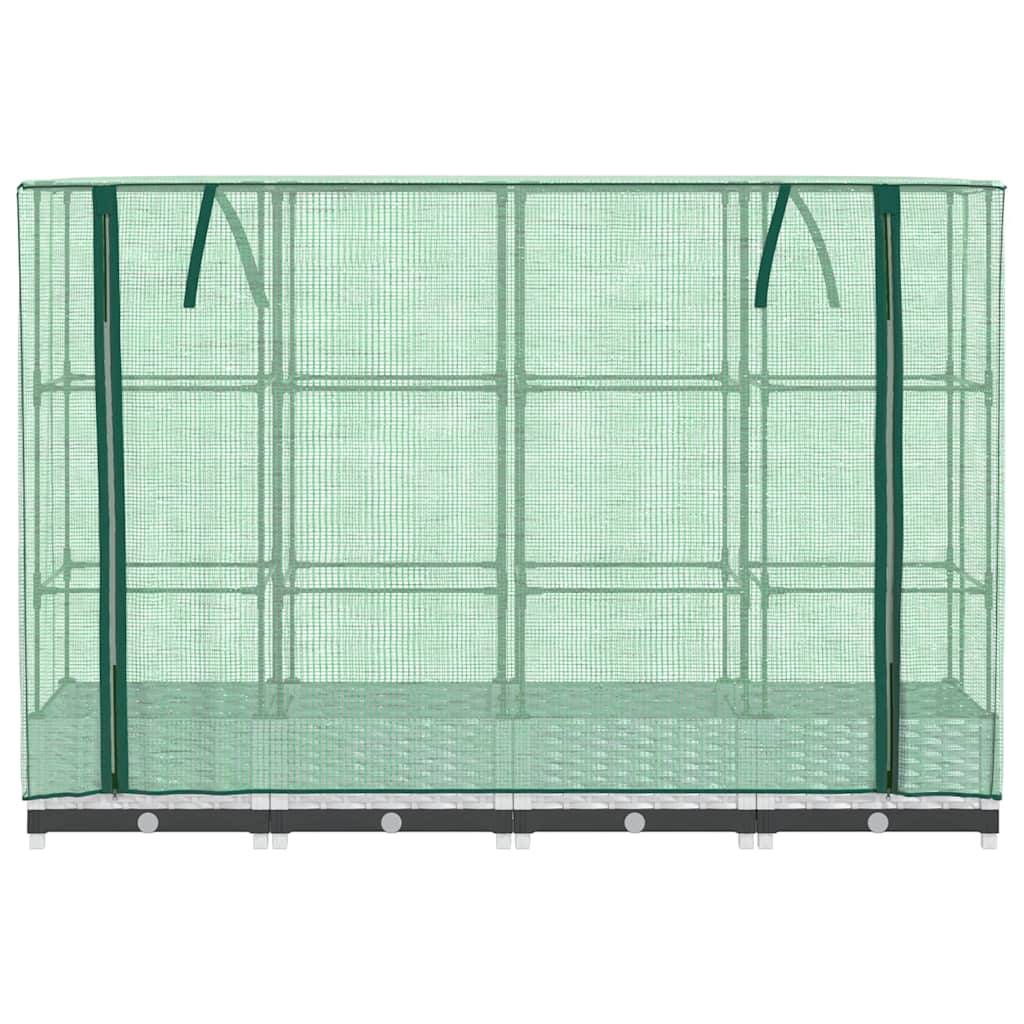 Vidaxl - Jardinière surélevée avec housse aspect rotin 160x40x123 cm vidaXL 4015840 - Image 9