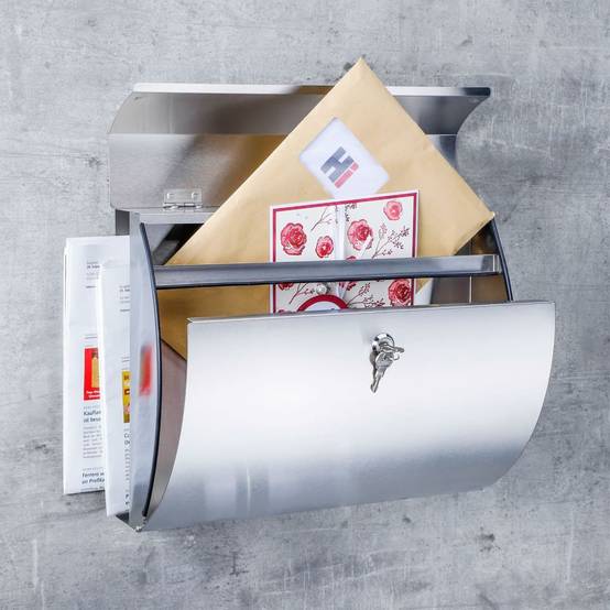 Boîte aux lettres Argent 14 X 38 cm - Prolenta Premium - Image 3