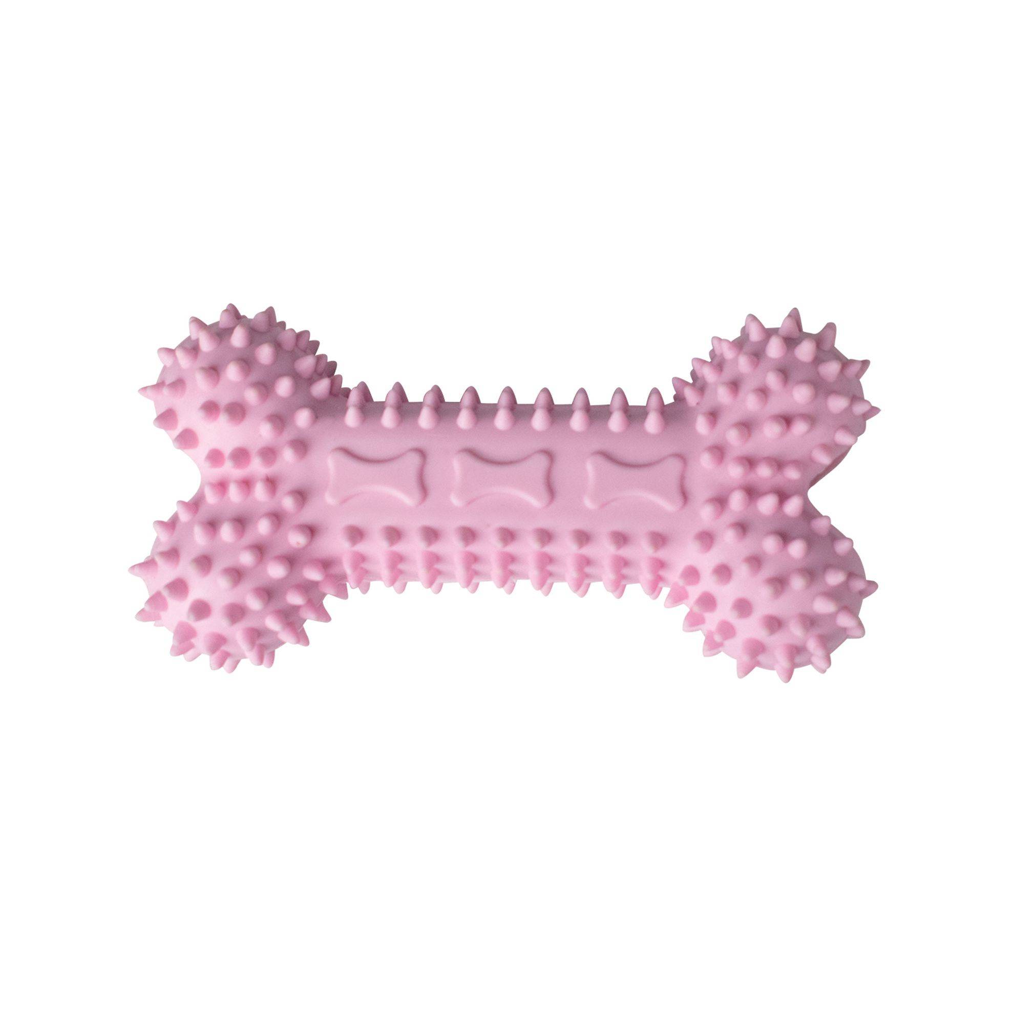 Jouet os pour chiot TPR Rose : 11 cm DOOGY