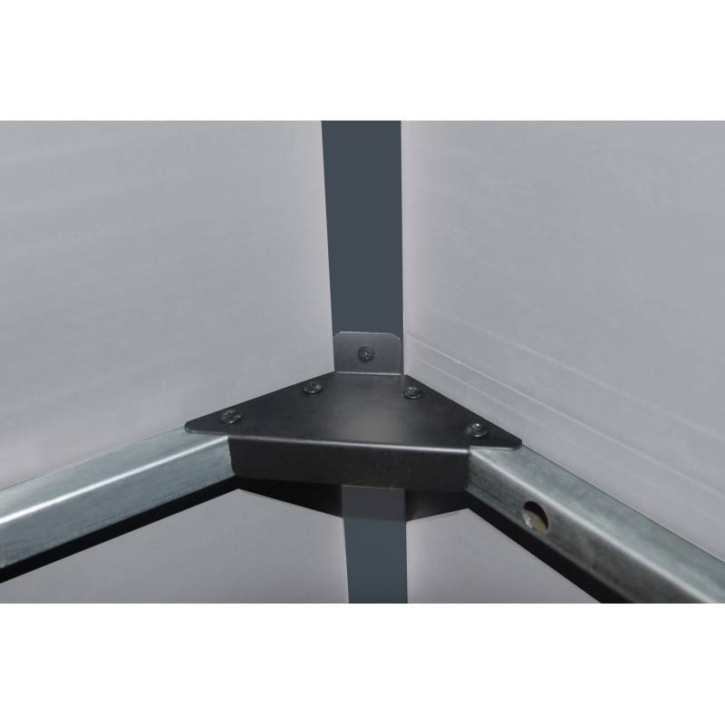 Abri de jardin 11m² polypropylène gris avec kit de fondation et double porte Jôbu - Image 5