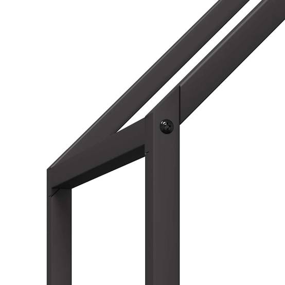 Porte-bûches en acier design pour cheminée intérieure Noir 60x25x60 cm – ComfortXL Outdoor Living - Image 7