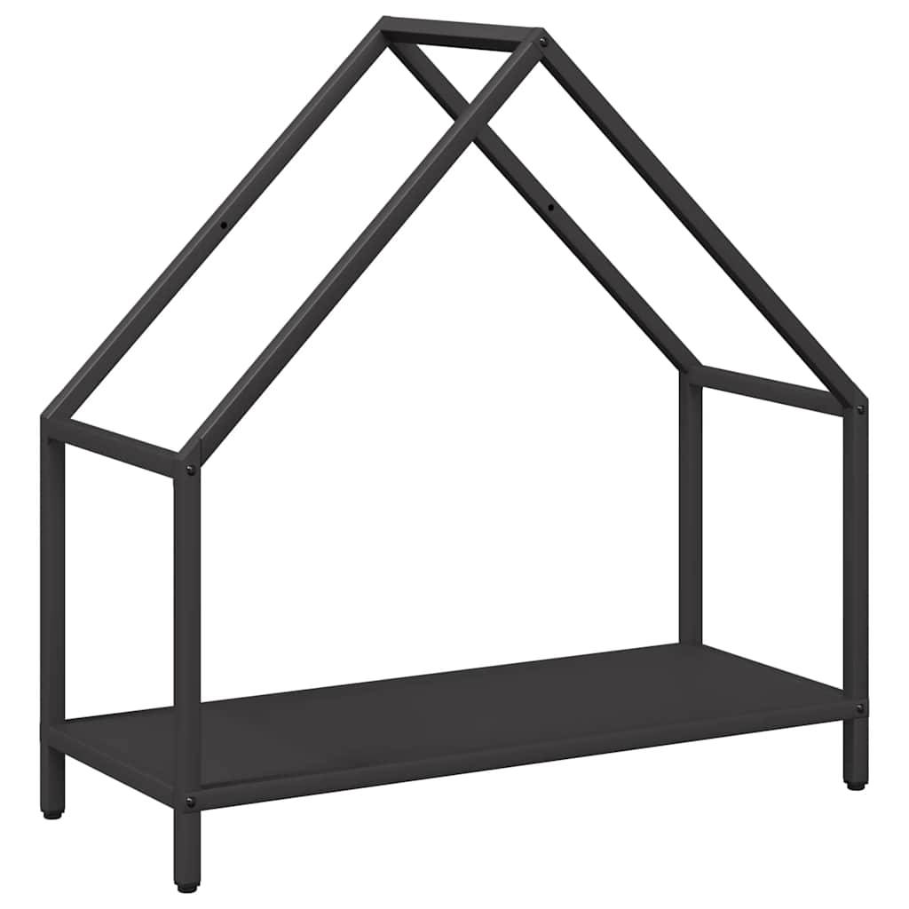 Porte-bûches en acier design pour cheminée intérieure Noir 60x25x60 cm – ComfortXL Outdoor Living - Image 2
