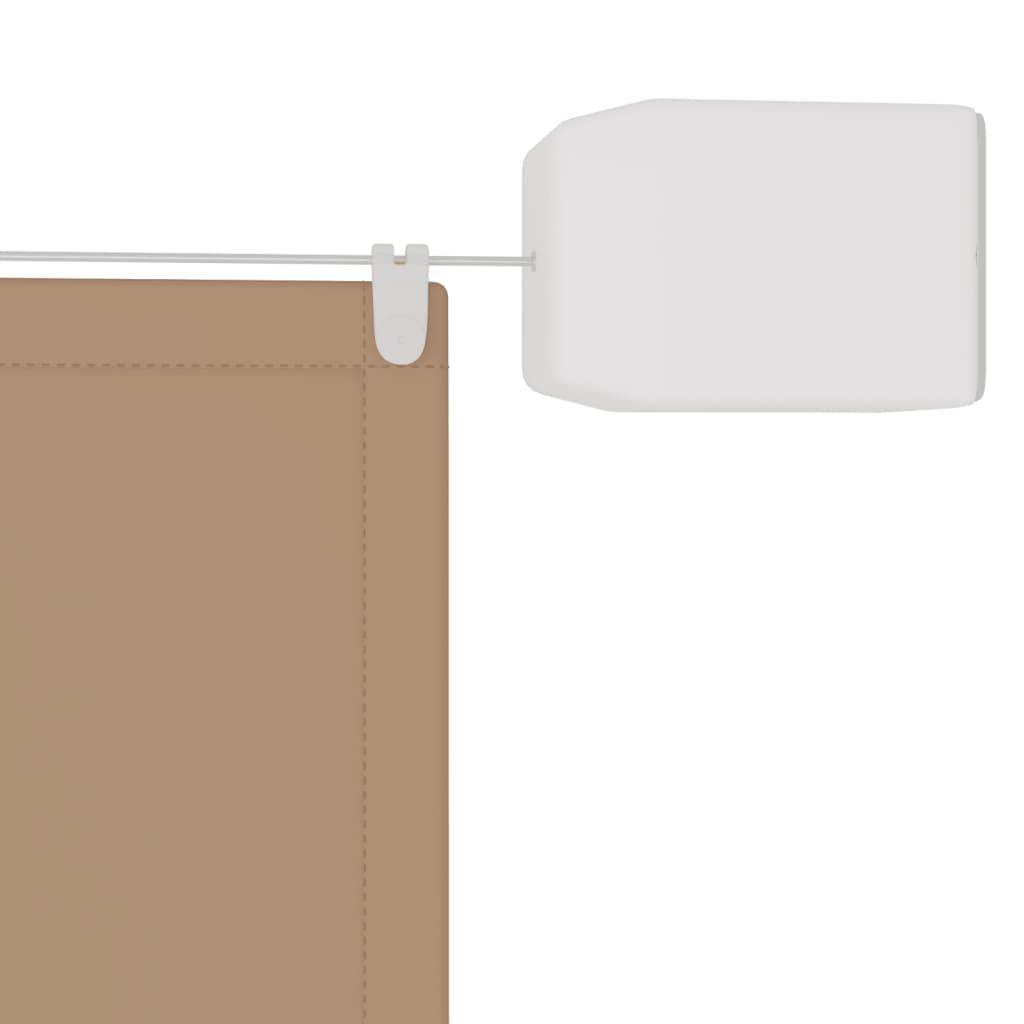 Helloshop26 - Auvent vertical 100x800 cm tissu oxford taupe - Image 3