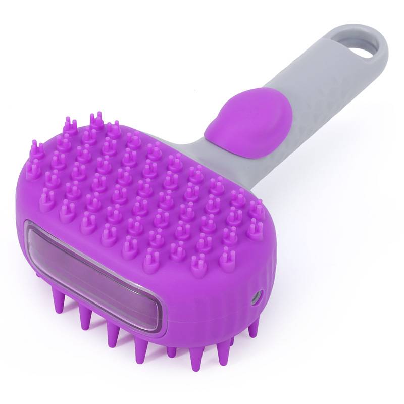 IntiMeg - Brosse de bain en silicone pour chien Violet IntiMeg - Image 1