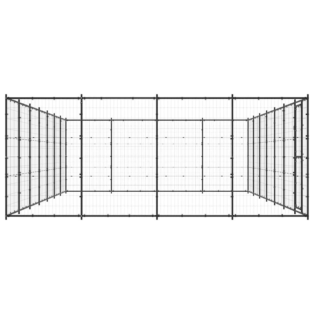 Vidaxl - Chenil d'extérieur pour chiens Acier 33,88 m² vidaXL 3082315 - Image 6