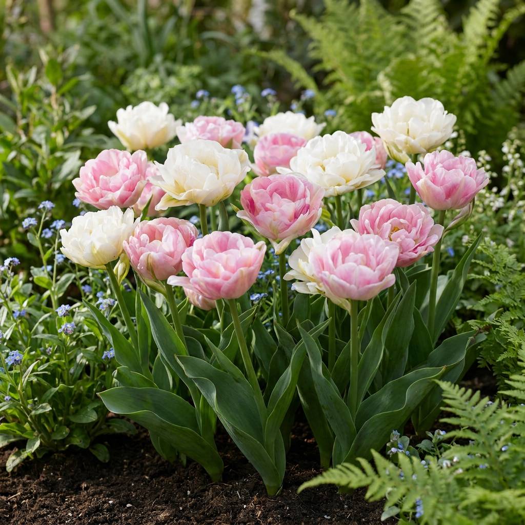 La Green Touch - Tulipe double Double Sensation en mélange - 12 bulbes - calibre 11/12 - Image 2