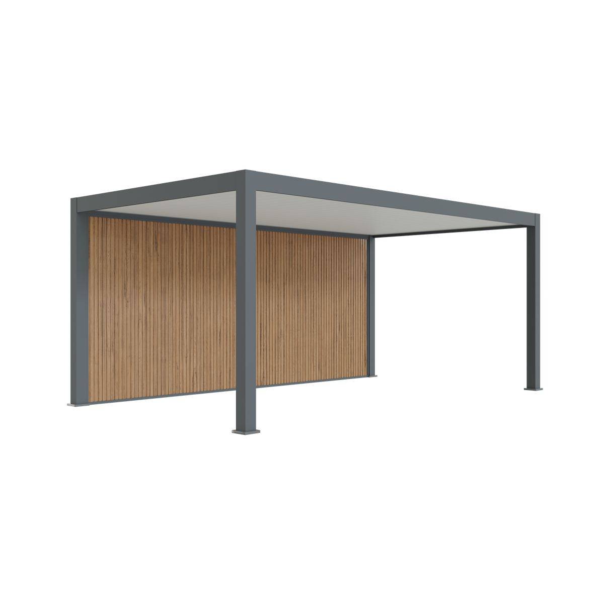 Direct Abris - Carport Aluminium 330 x 563 cm PRESTON - 20 m2 - Hauteur : 255 - 1 Voiture - Abri Voiture Autoportant - Sans Déclaration Travaux - Image 4