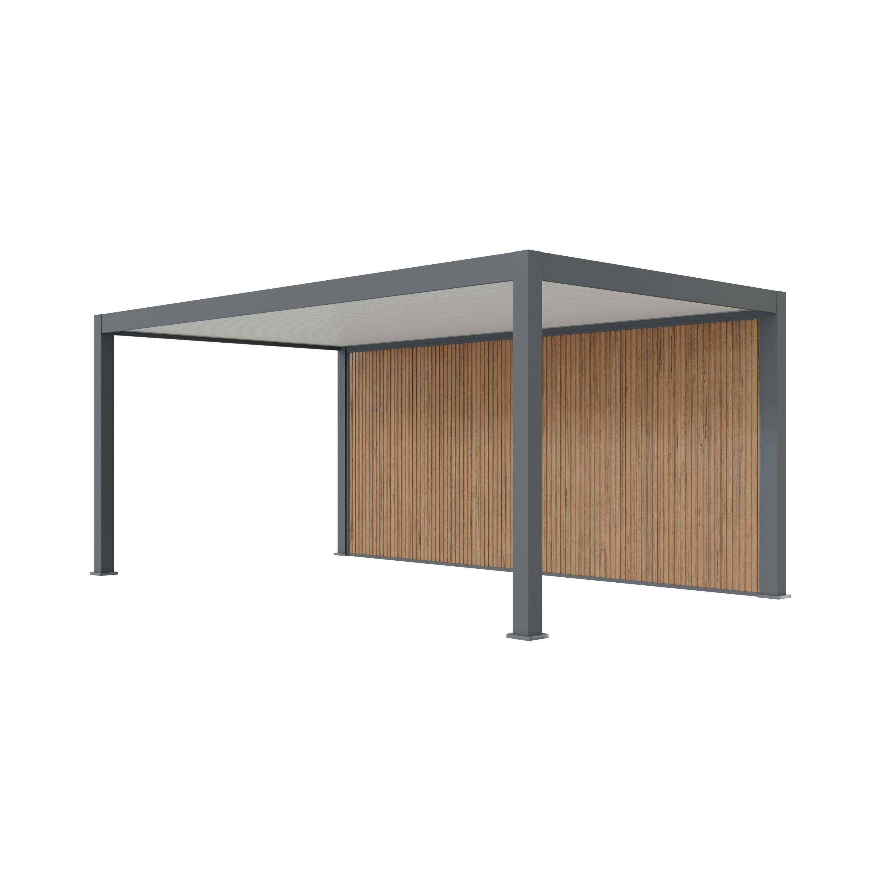 Carport Aluminium 330 x 563 cm PRESTON - 20 m2 - Hauteur : 255 - 1 Voiture - Abri Voiture Autoportant - Sans Déclaration Travaux - Image 3