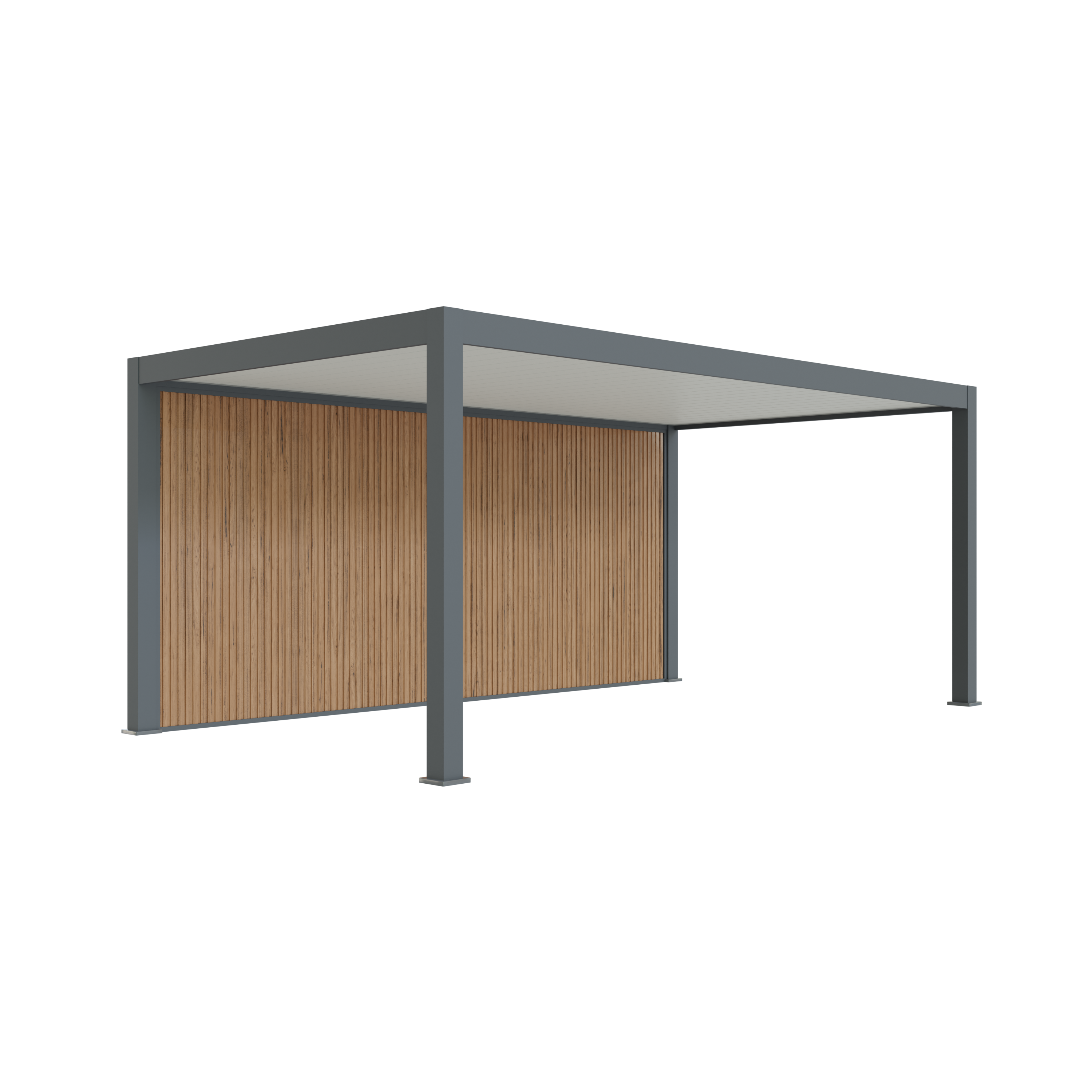 Carport Aluminium 330 x 563 cm PRESTON - 20 m2 - Hauteur : 255 - 1 Voiture - Abri Voiture Autoportant - Sans Déclaration Travaux - Image 4
