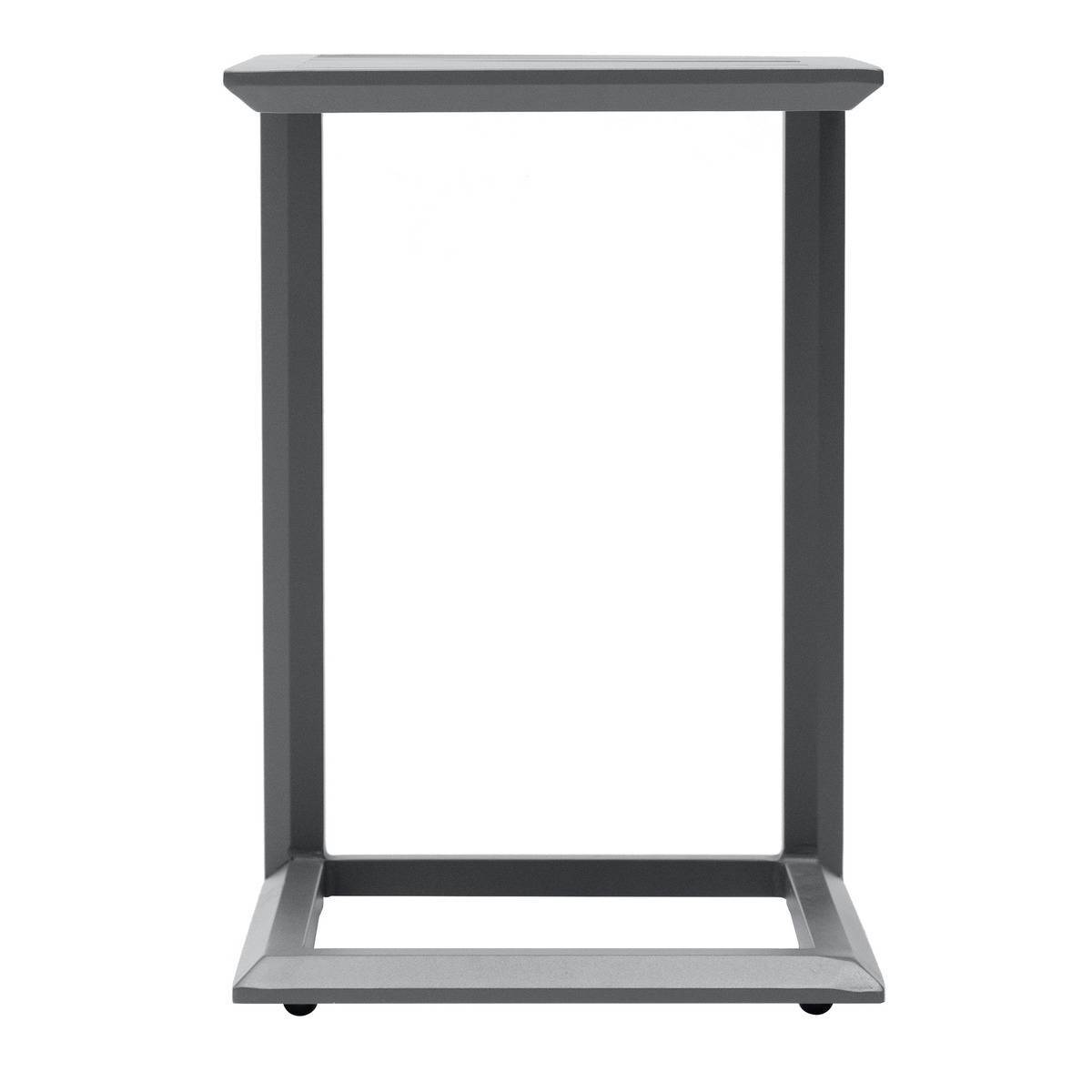 Hesperide - Table d'appoint de jardin carrée "Evasion" graphite 38x38cm en aluminium traité époxy - Hespéride - Image 5