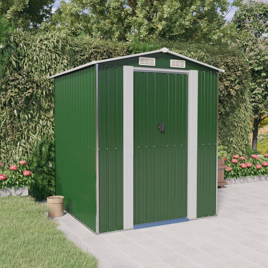 Vidaxl - Abri de jardin Vert 192x191x223 cm Acier galvanisé 3.7m² vidaXL 3147427 - Image 1