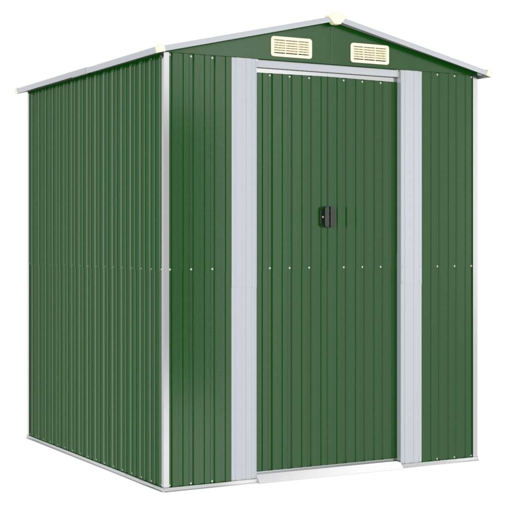 Vidaxl - Abri de jardin Vert 192x191x223 cm Acier galvanisé 3.7m² vidaXL 3147427 - Image 2