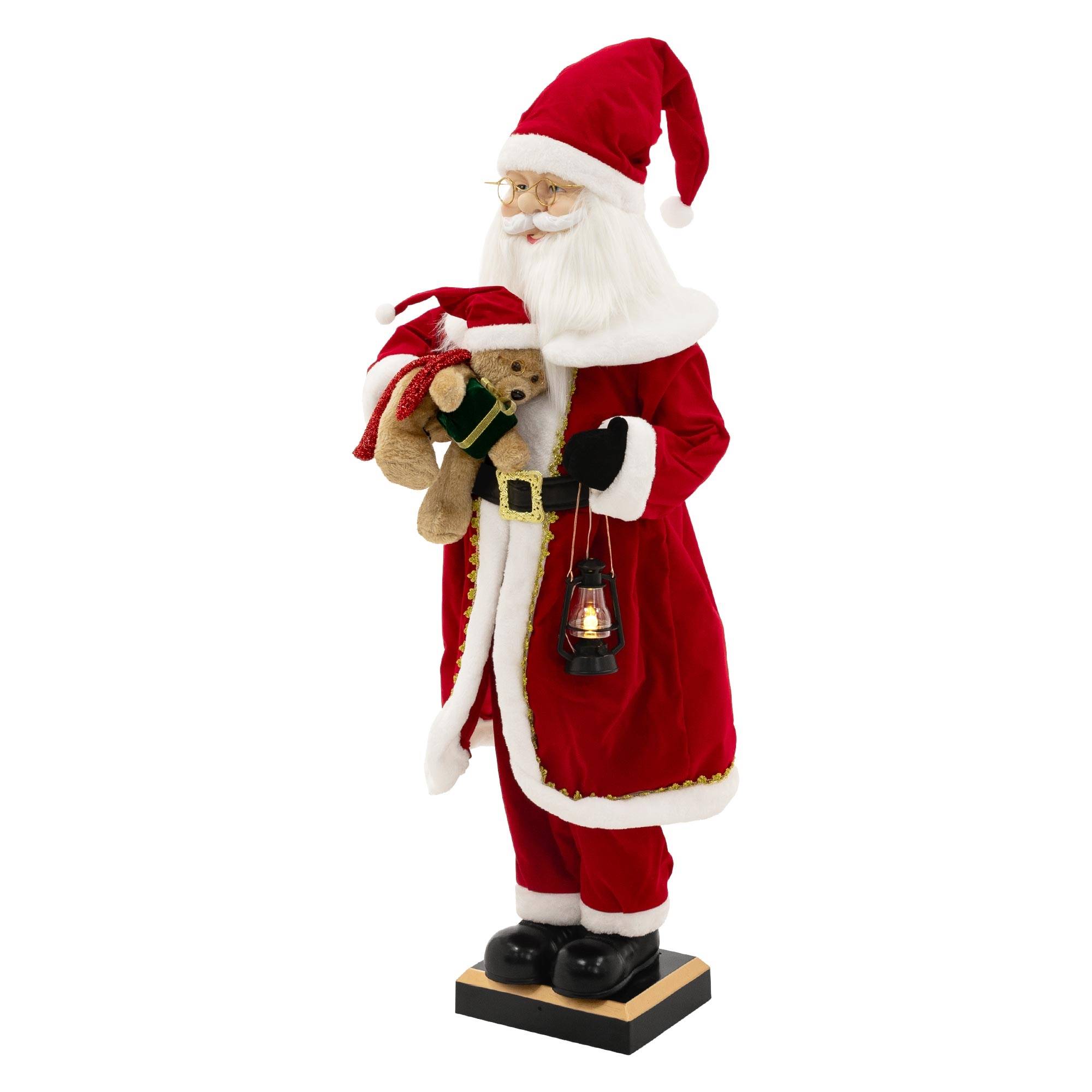 Marionnette à Main Père Noël BESPORTBLE – Peluche 42 Cm, Coton PP – Jouet Interactif De Noël Pour Histoires Et Jeux De Rôle – Dès La Naissance