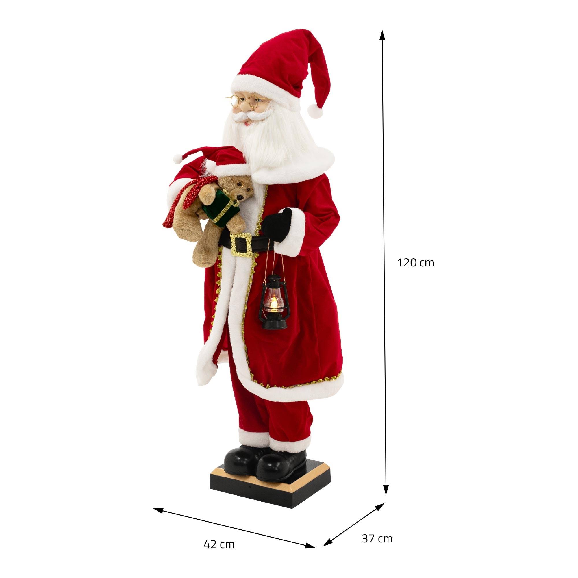 Figurines de Père Noël Ornement de Noël Père Noël figurines de père noël 17 pouce - Maison