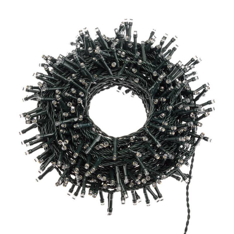 Lotti - Guirlande lumineuse 12,8M 320 LED blanc chaud 8 programmes câble vert 31V IP44 Lotti - Image 9