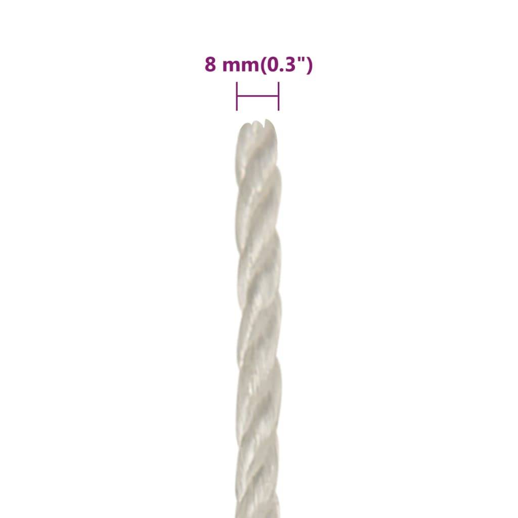 Corde de travail Blanc 8 mm 25 m polypropylène Maison Chic - Image 6