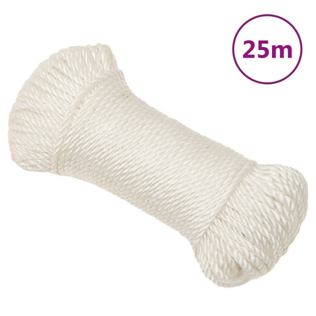Corde de travail Blanc 8 mm 25 m polypropylène Maison Chic - Image 2