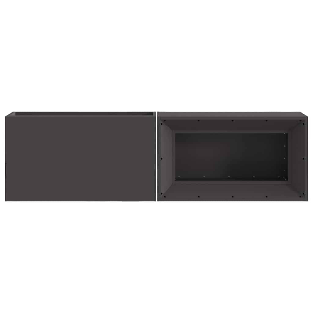ComfortXL - Brasero rectangulaire Acier avec range-bûches pour jardin terrasse Noir – ComfortXL Outdoor Living - Image 6