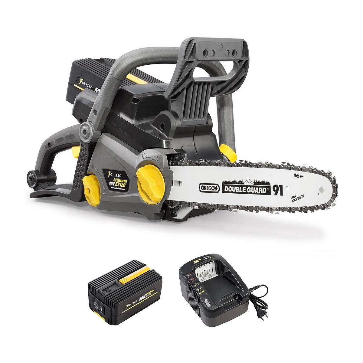 Gt Elec - Tronçonneuse sans fil à batterie, 40 V, guide 12 pouces, GT ELEC + batterie 4 Ah + chargeur - GT ELEC - Image 1