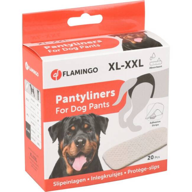 Flamingo - Protège-slips pour slip Jolly Taille 4-5 XL-XXL Lot de 20