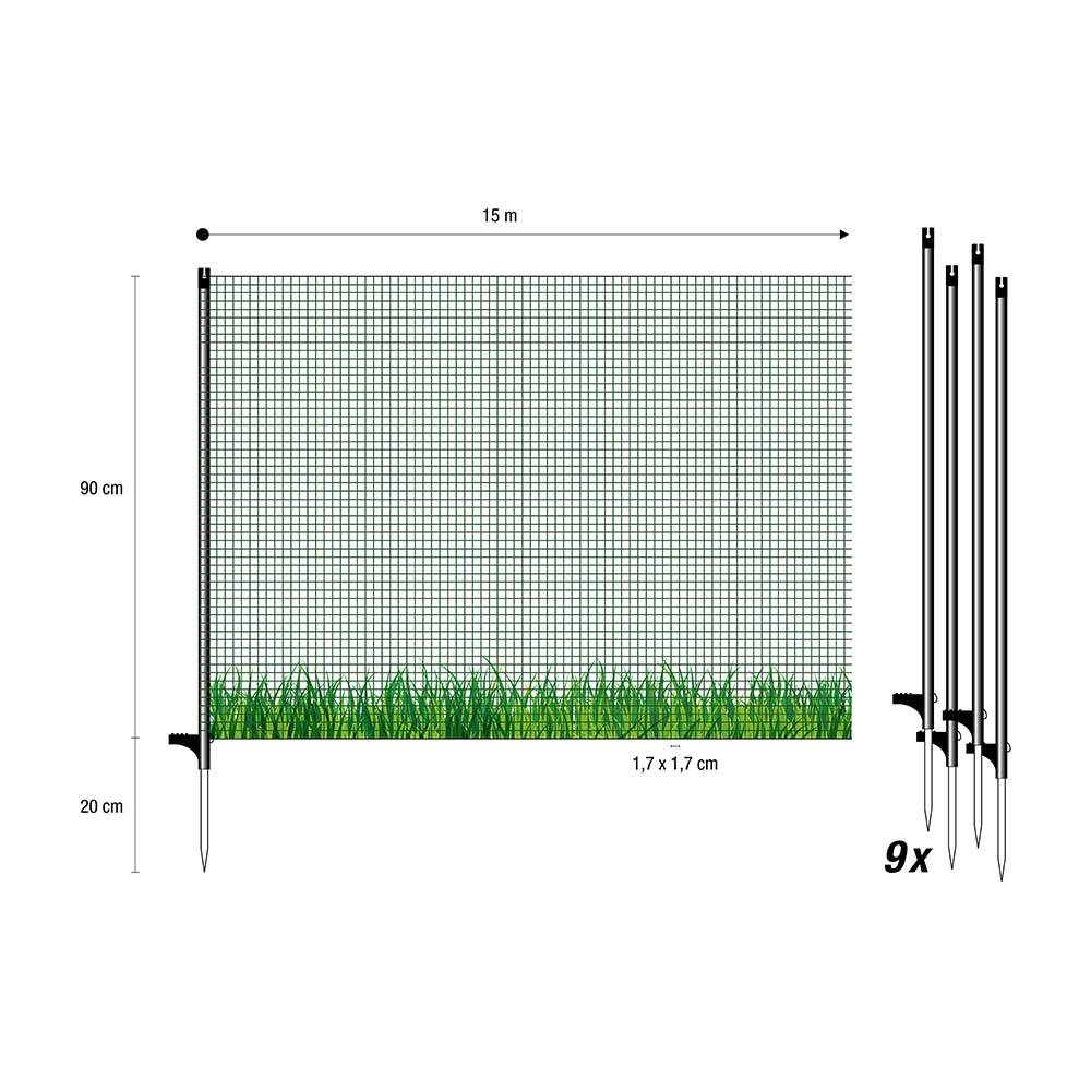 Filet Flex petites mailles, 0.90 x 15 m - Image 3