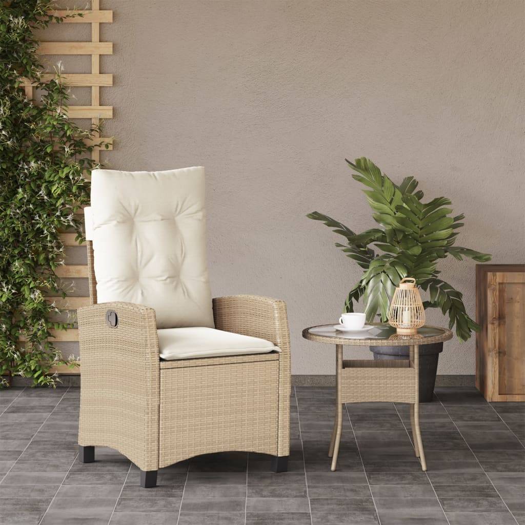 Prolenta Premium - Chaises de jardin rotin beige 57 x 66 x 93 cm - Prolenta premium p381.1 - Image 2