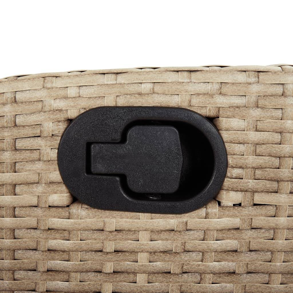 Prolenta Premium - Chaises de jardin rotin beige  57 x 66 x 93 cm  - Prolenta premium p381.1 - Image 6