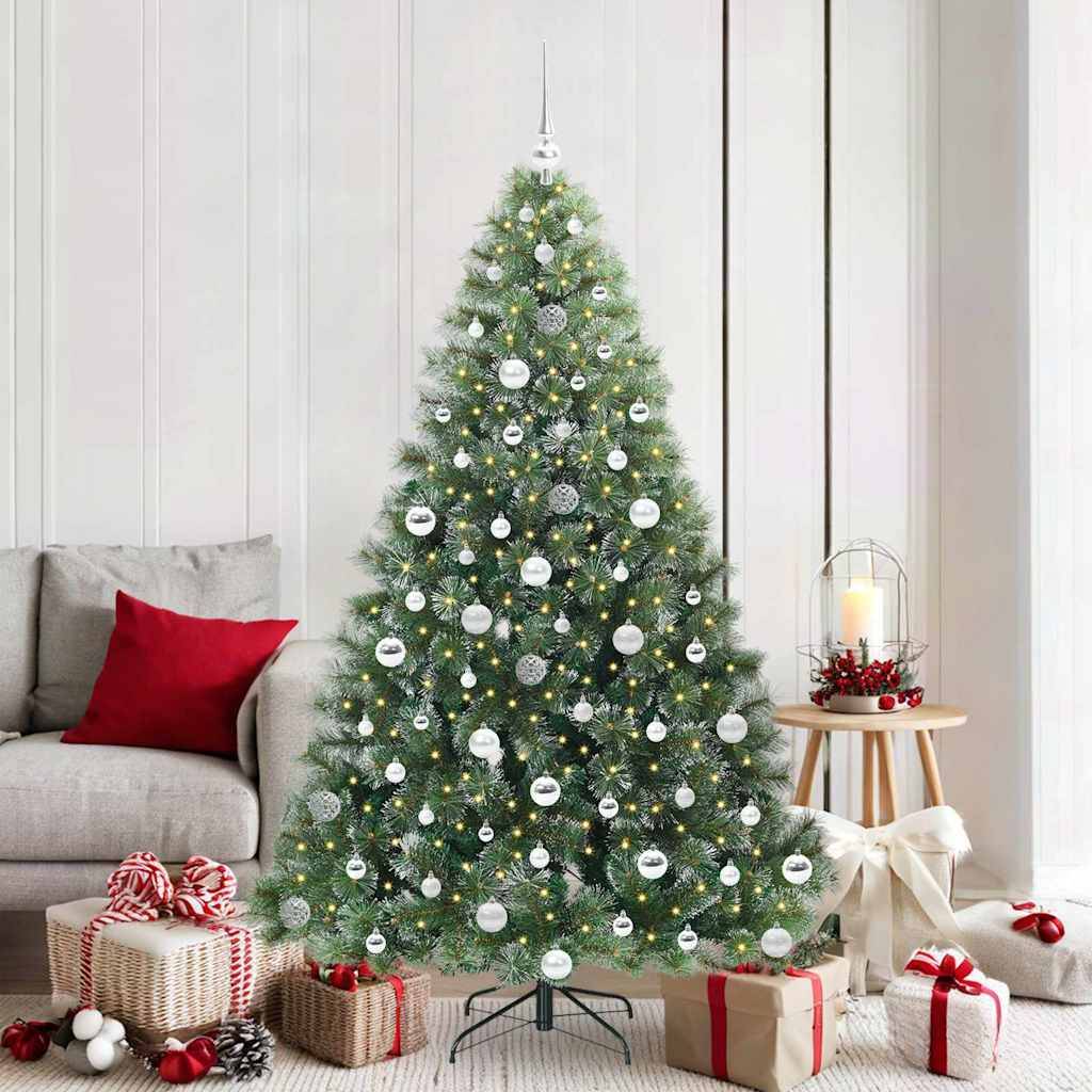 ComfortXL - Sapin de Noël complet lumineux 120 boules Multicolore PE/PVC 180 cm – ComfortXL Outdoor Living - Image 1
