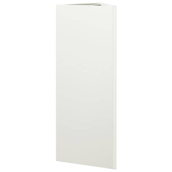 Jardinière triangulaire acier blanc 30 x 26 x 75 cm - PANGIVO - Image 6