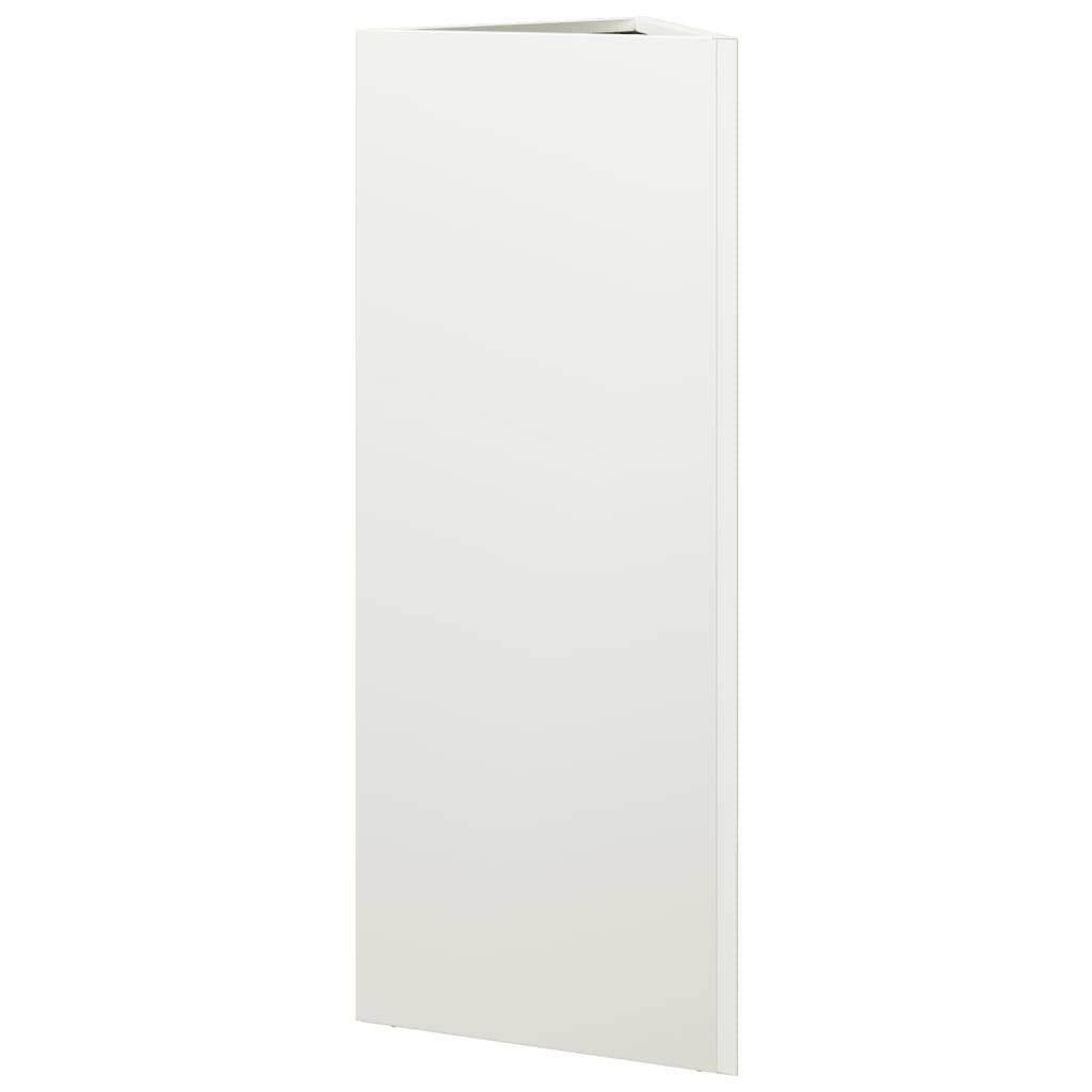 Jardinière triangulaire acier blanc 30 x 26 x 75 cm - PANGIVO - Image 6