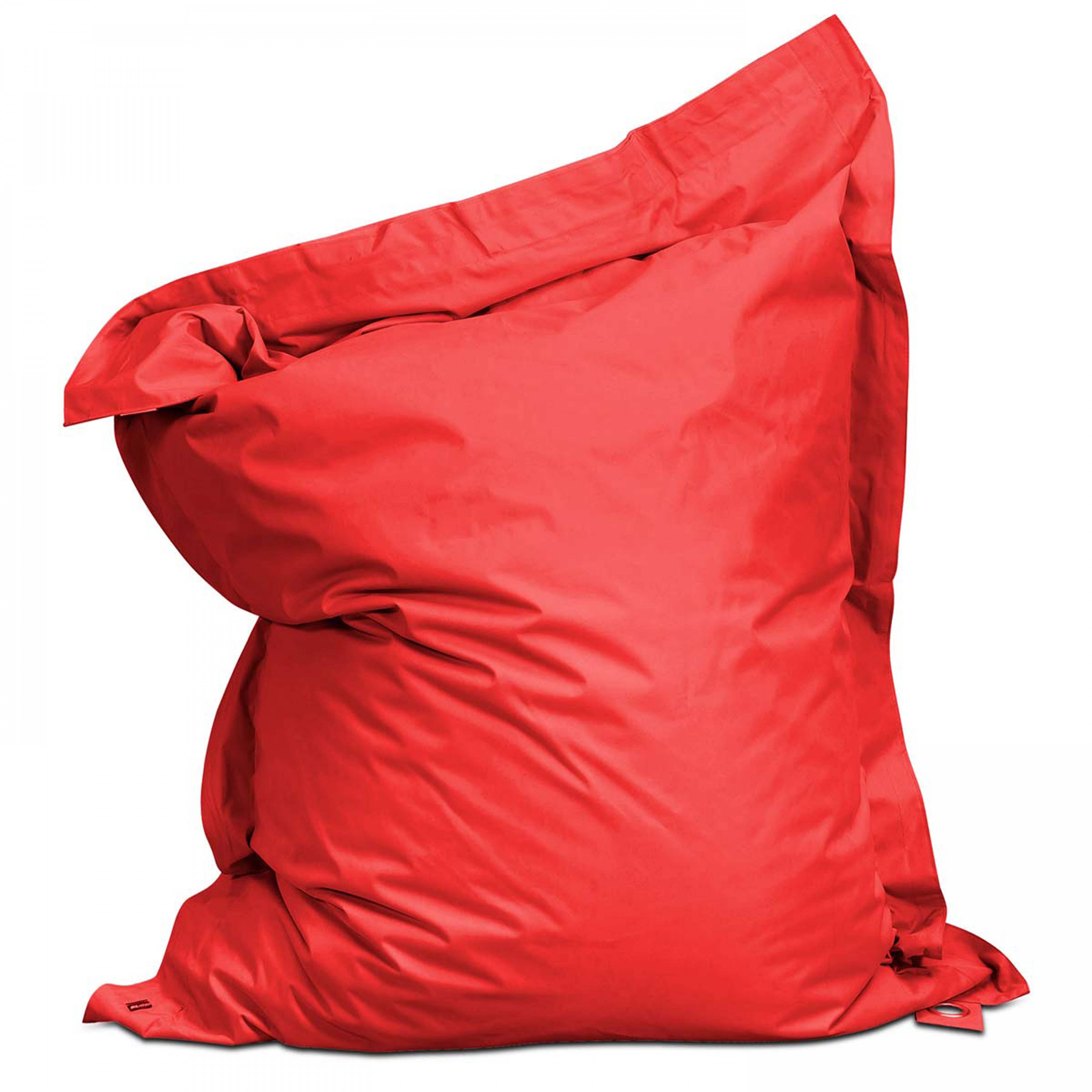 Oviala - Housse vide de pouf de jardin en polyester rouge 140 x 120 cm Solys - Oviala - Image 1