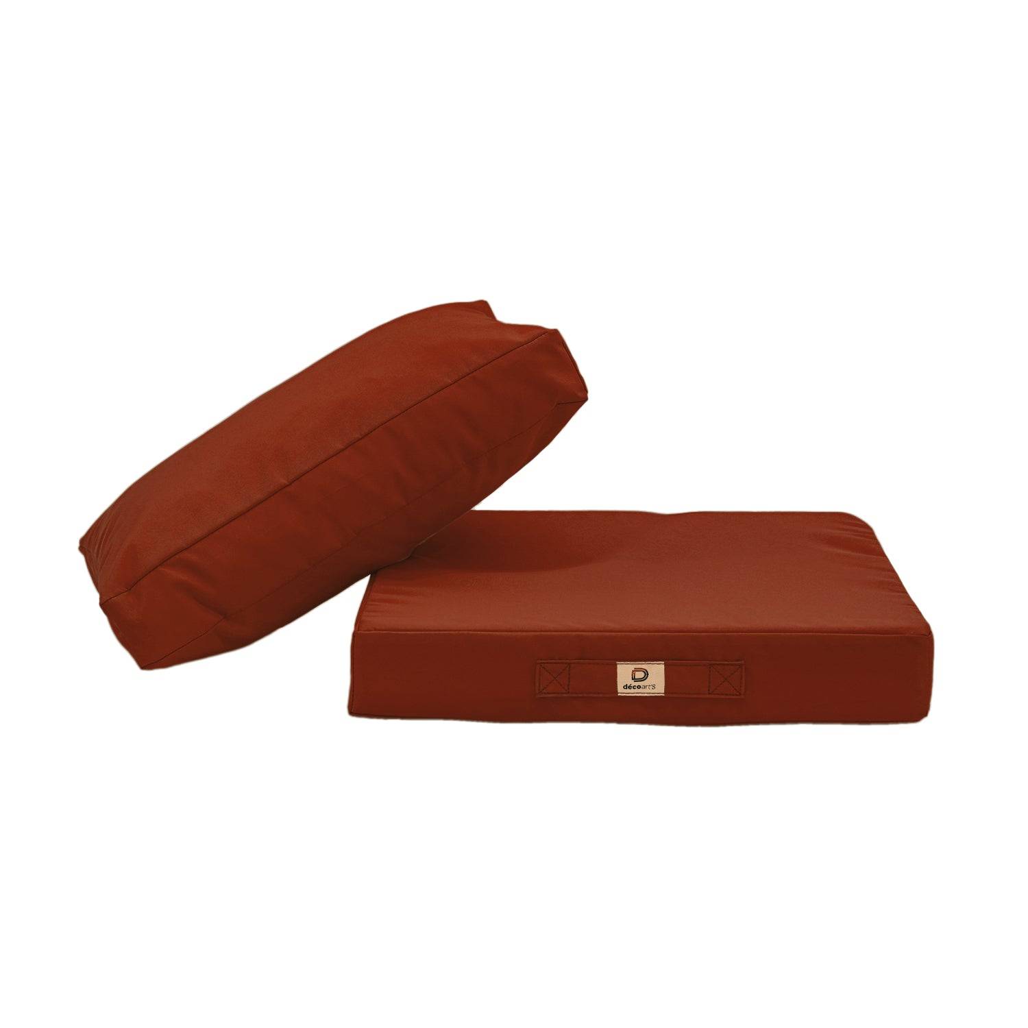 Coussins pour salon de jardin déhoussable 50x50cm Terracotta - Déco arts - Image 3