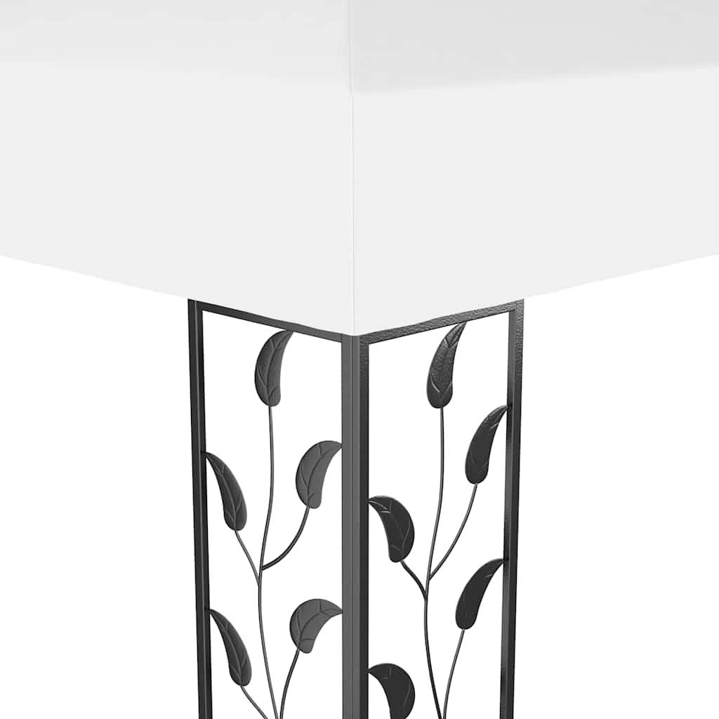 Tonnelle Aluminium Blanc avec LED 3 x 4 x 2.73 m - PANGIVO - Image 6