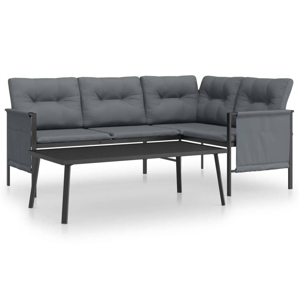 Vidaxl - Salon de jardin 2 pcs anthracite acier vidaXL 362810 - Image 2