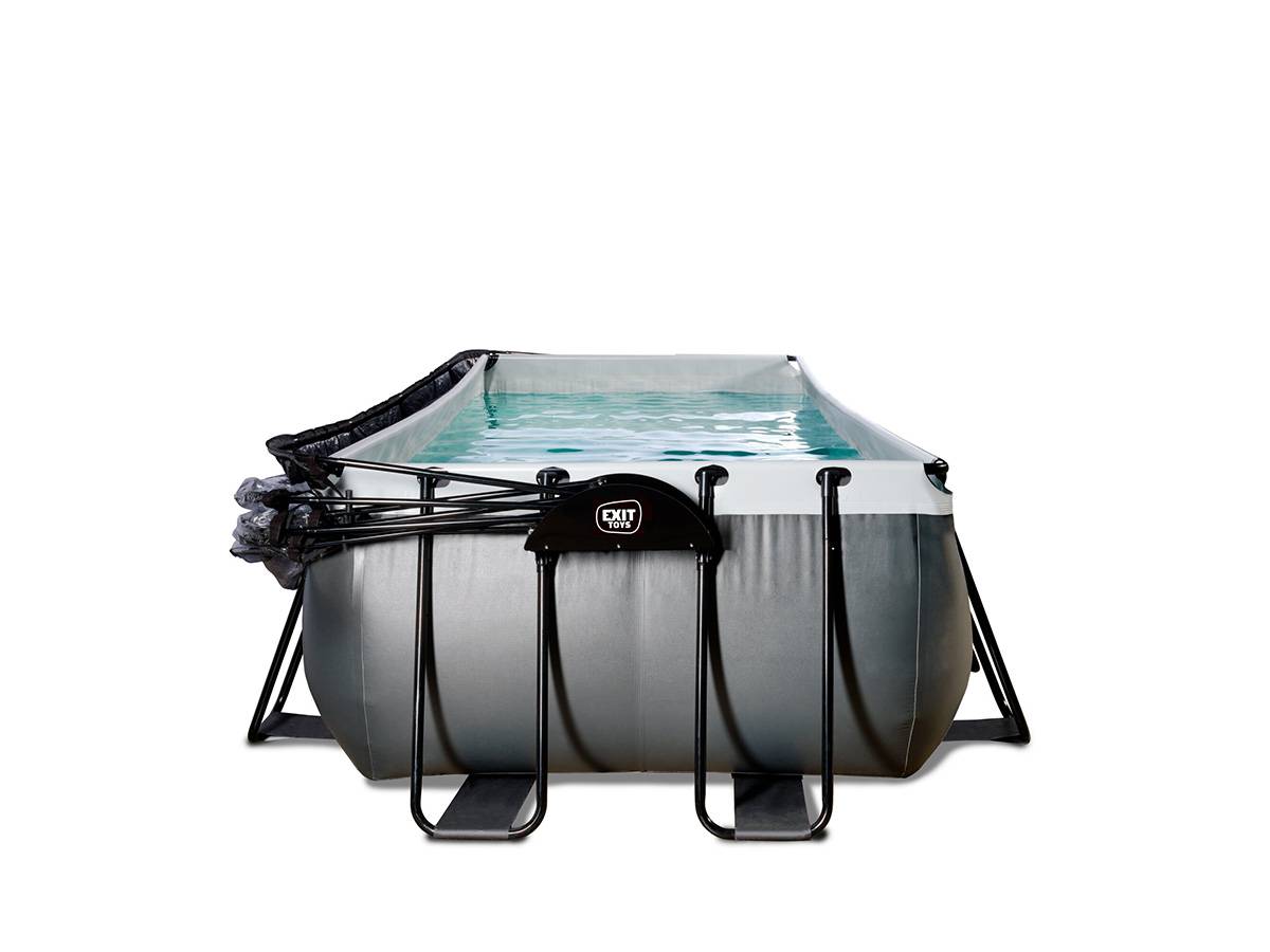 Exit Toys - Piscine tubulaire Black Leather rectangulaire 5,40 x 2,50 x 1,22 m avec dôme - Exit Toys - Image 10