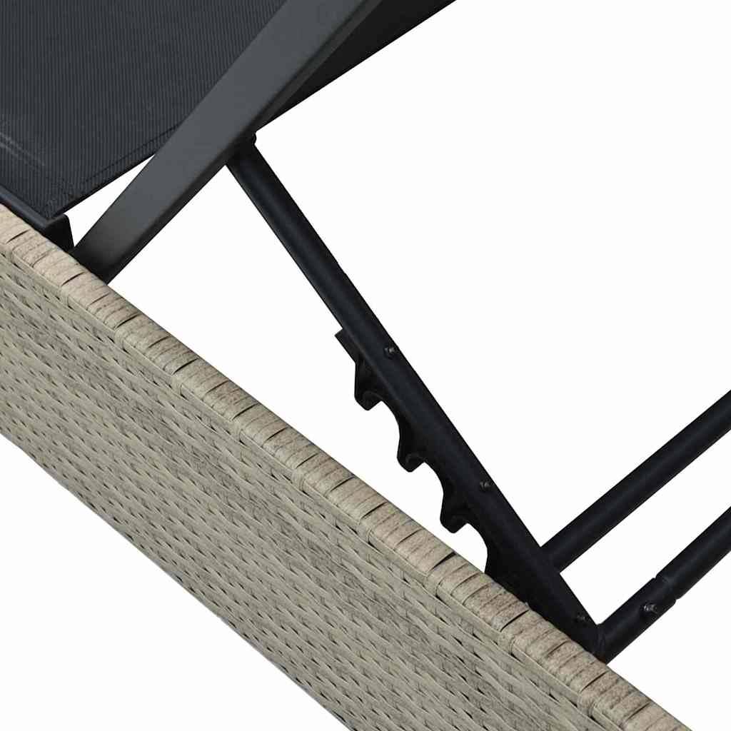 Vidaxl - Transat Beige 200,5 x 70 x 75 cm polyrotin vidaXL 42004127 - Image 6