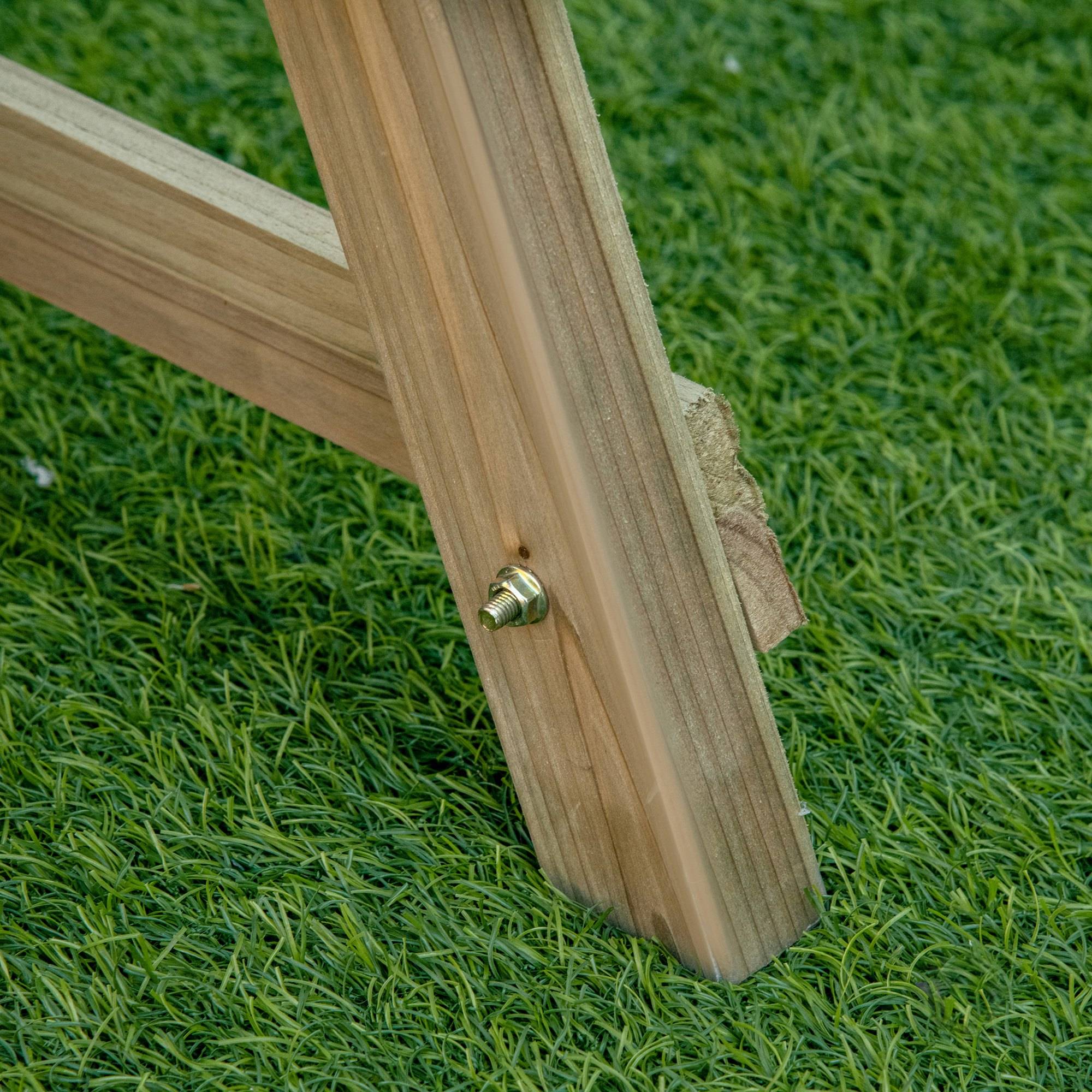 Sans Marque - Jardinière sur Pieds carré Potager 3 étages 71L x 61l x 77H cm Inserts d'irrigation Feutre de Drainage Bois - Image 10