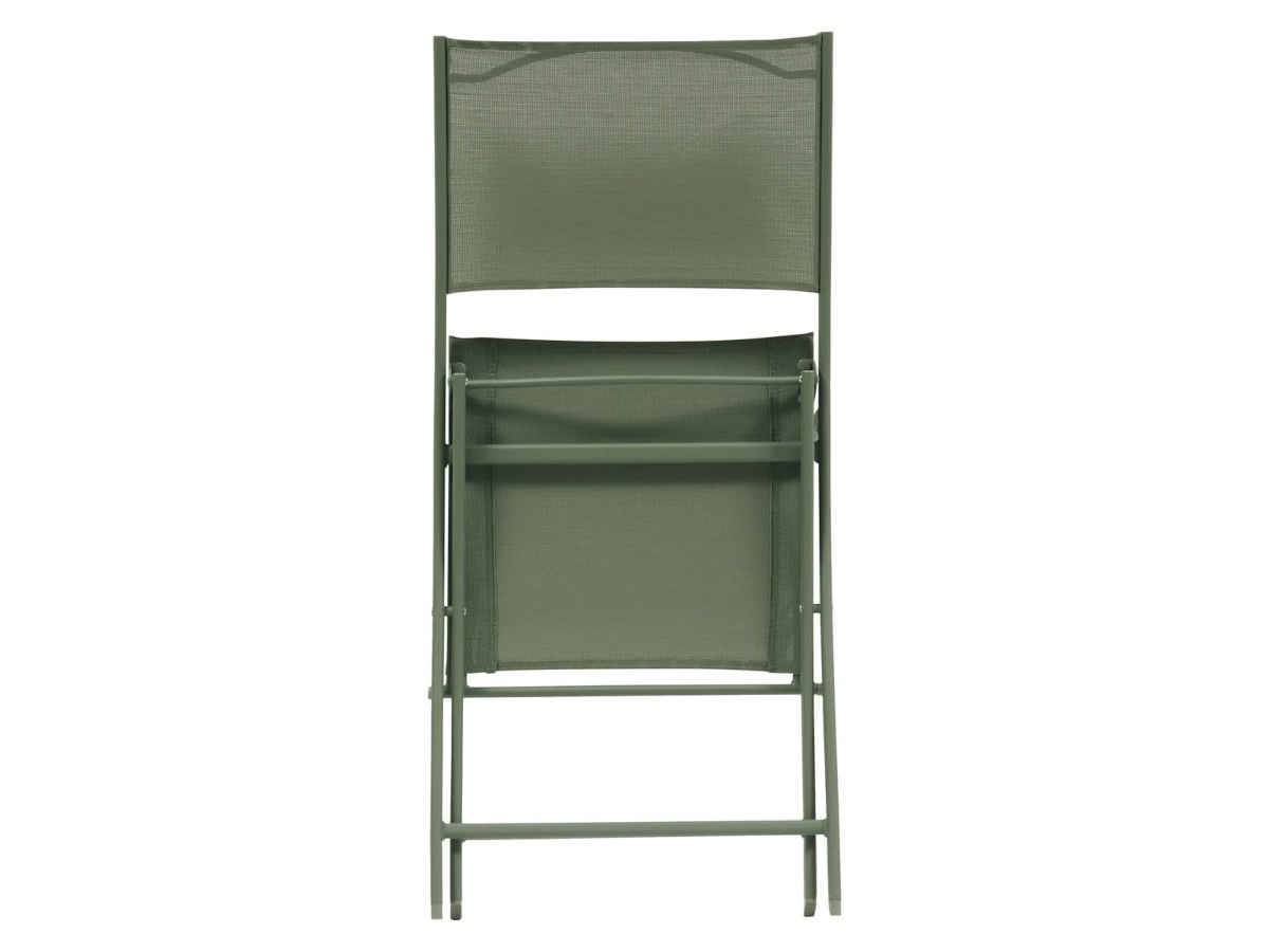 Hesperide - Lot de 4 chaises de jardin pliante métal Modula Laurier - Hesperide - Image 5