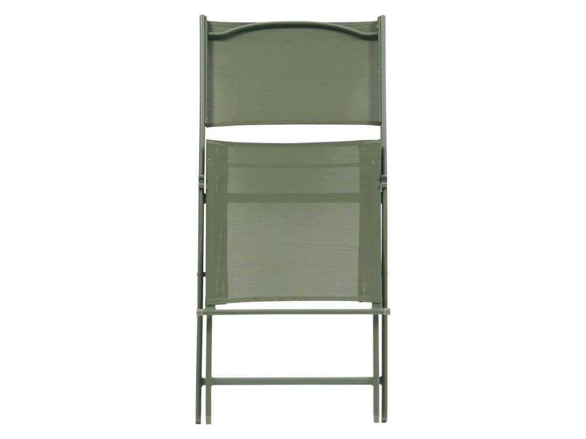 Hesperide - Lot de 4 chaises de jardin pliante métal Modula Laurier - Hesperide - Image 4