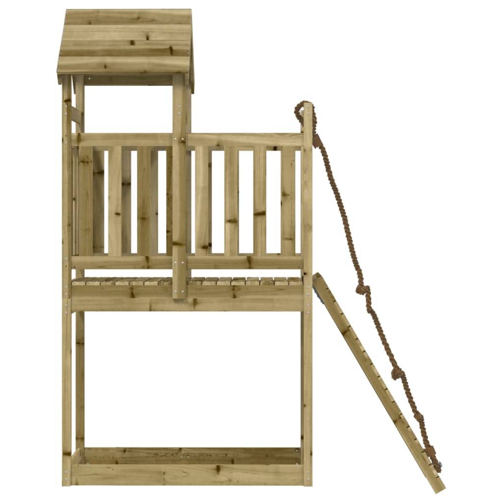Helloshop26 - Maisonnette de jeu avec mur d'escalade 64 x 175 x 214 cm bois de pin imprégné - Image 5