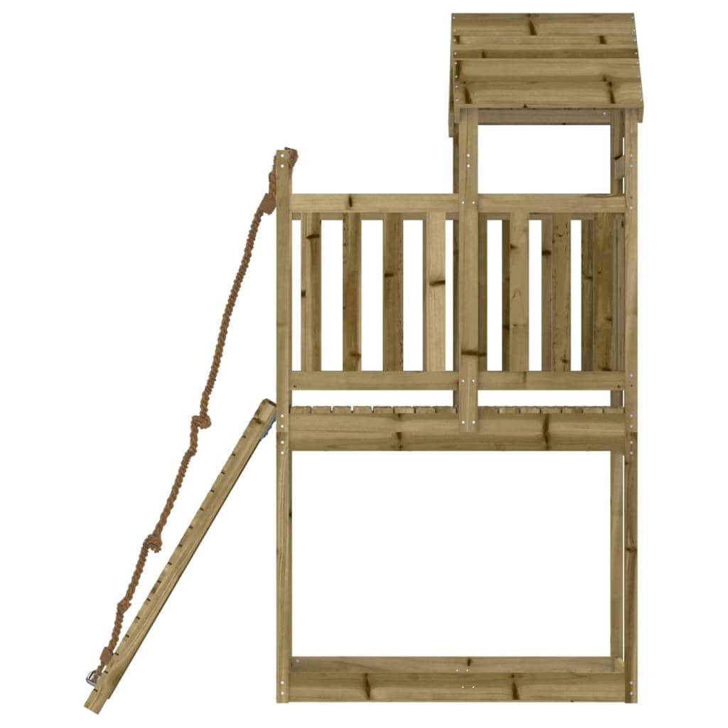 Helloshop26 - Maisonnette de jeu avec mur d'escalade 64 x 175 x 214 cm bois de pin imprégné - Image 4