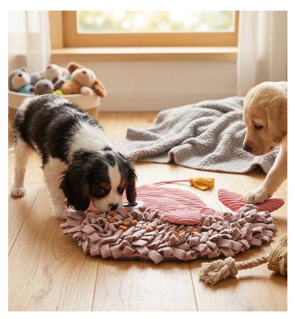 Jeu d'occupation et de fouille Morgane la baleine pour chien 38 cm - Image 2