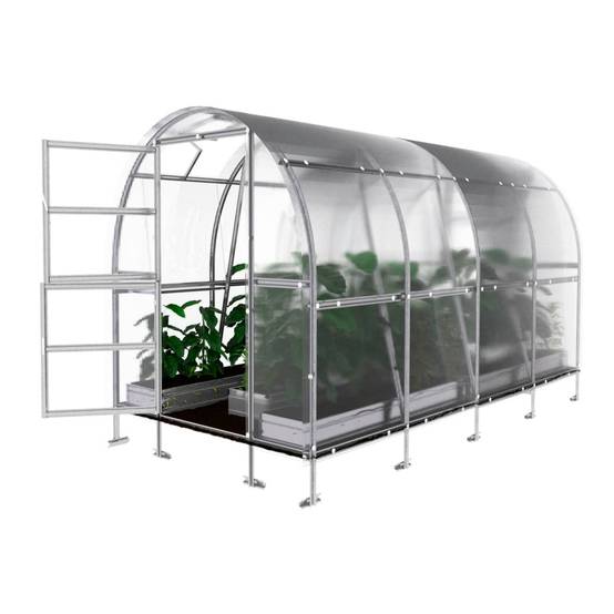 Serre KLASIKA SLIM 2 x 4 m (8 m²) , 6 mm avec revêtement en polycarbonate - Image 3