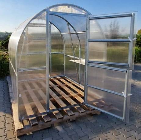 Serre KLASIKA SLIM 2 x 4 m (8 m²) , 6 mm avec revêtement en polycarbonate - Image 7