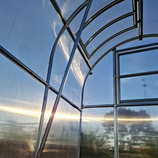 Serre KLASIKA SLIM 2 x 4 m (8 m²) , 6 mm avec revêtement en polycarbonate - Image 4