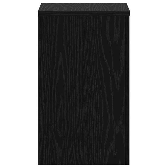 Lot de 2 Présentoirs à Plantes Cubiques Bois Texturé pour Maison et Jardin Chêne Noir 50 cm – ComfortXL Outdoor Living - Image 7