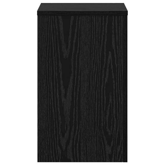 Lot de 2 Présentoirs à Plantes Cubiques Bois Texturé pour Maison et Jardin Chêne Noir 50 cm – ComfortXL Outdoor Living - Image 6
