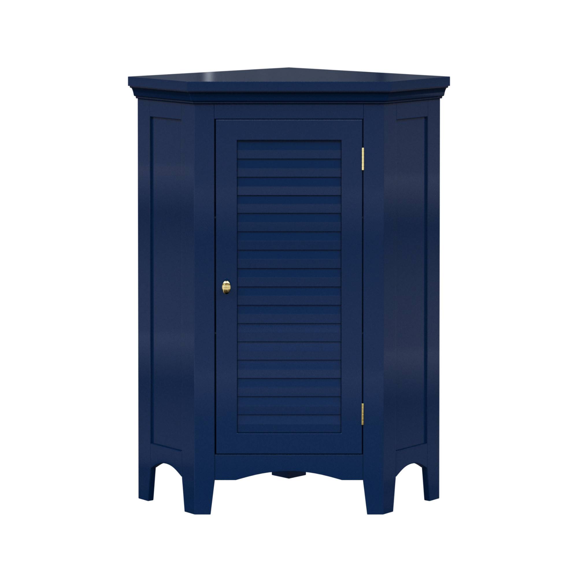 Teamson Home - Meuble de rangement sur pied effet bois bleu porte persienne Teamson Home - Image 2
