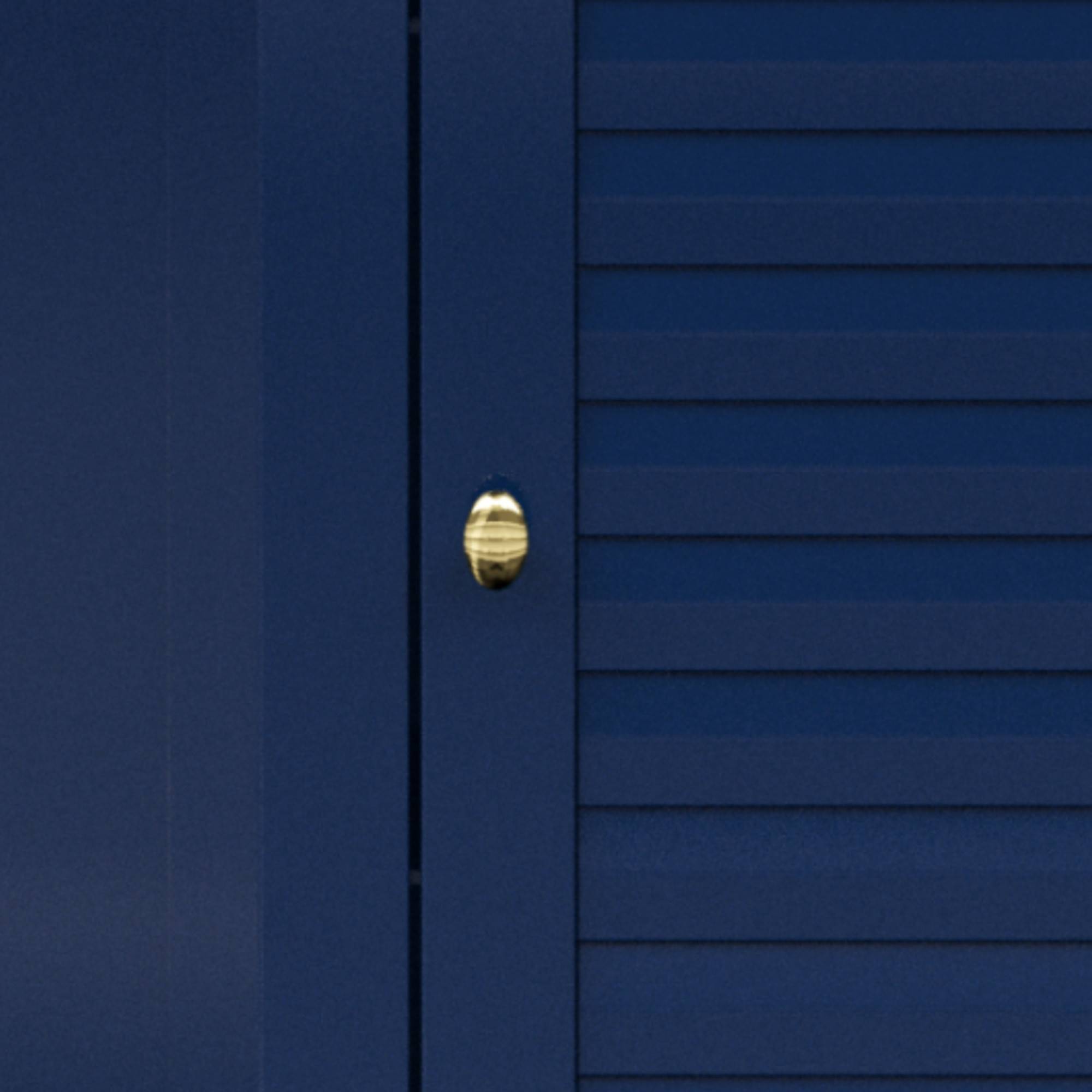 Teamson Home - Meuble de rangement sur pied effet bois bleu porte persienne Teamson Home - Image 6