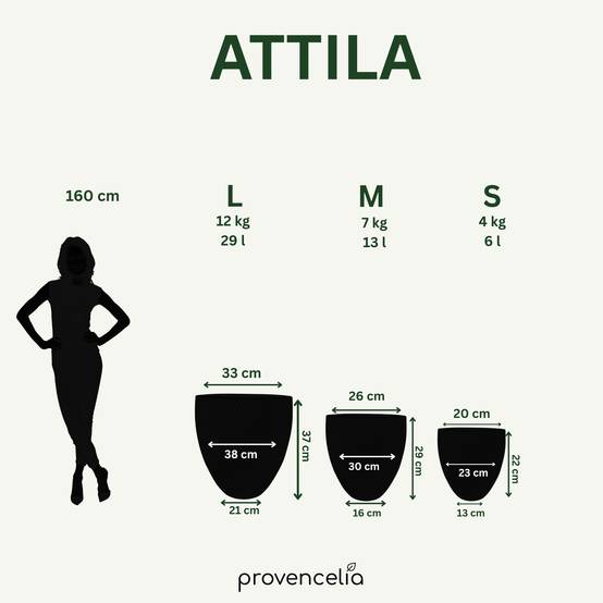 Pot ATTILA 30x29cm vert pomme - Image 4